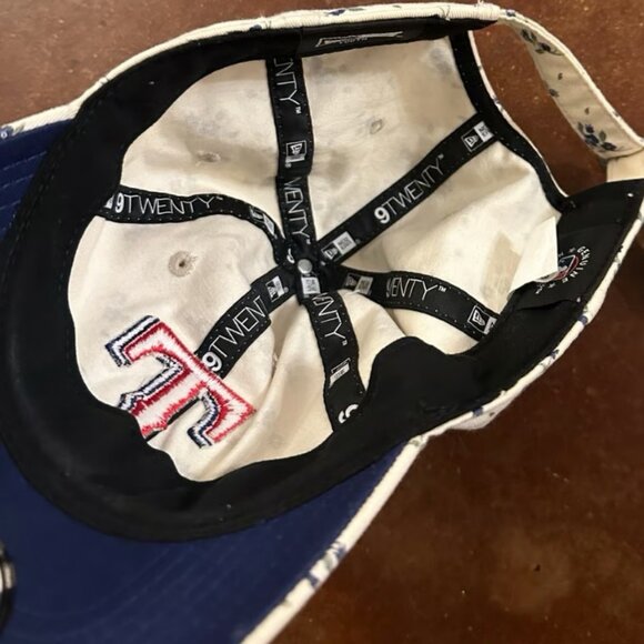 Women's New Era Cream Texas Rangers Chrome Bloom 9TWENTY adjustable - Picture 4 of 5